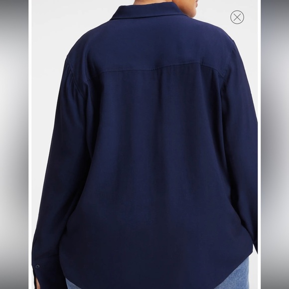 The good American oversized size 3 navy shacklett - Picture 14 of 15